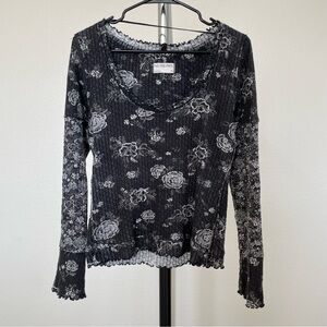 We The Free Y2K Style Ribbed Long Sleeve Medium